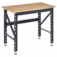 45  Garage Project Activity Center Desk with Adjustable Footapds, Dark Grey