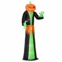 9 ft Light Up Pumpkin Inflatable Outdoor Halloween Yard Decoration w/ LED Lights