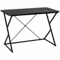 Carbon Fiber-Like Designed Writing Desk with Heavy 66 lb Support and Foot Pads