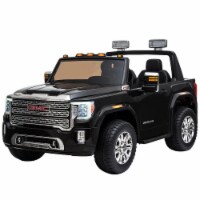 Licensed Sierra HD Outdoor Electric Kids Car w/ Headlights & Suspension, Black