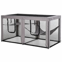 Large Cat Shelter Indoor/Outdoor Pet Enclosure with Soft Sided Hammock
