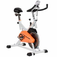 Upright Exercise Cycle Adjustable Resistance Bottle Holder Belt-Driven Flywheel