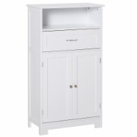 Traditional Storage Pantry Cupboard Bathroom Furniture with Open Wide Tabletop