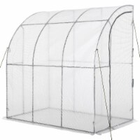 Outdoor Garden Greenhouse Backyard Plant Vegetable Nursery w/ Zippered Doors