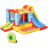 10.8' x 8.7' x 6.1' Outdoor Inflated Castle for Climbing, Sliding, & Bouncing