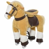 Indoor Childrens Fun Rocking Rolling Pony with Large Size for Kids 3-8 Years