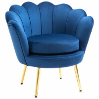 Luxury Dining Room Armchair w/Thick Padded Cushion, High Armrests, and Gold Legs