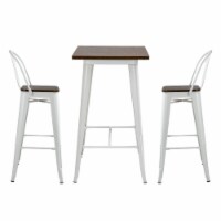 Multi-Piece Dining Room Set with Solid Wood and Footpads for Indoor or Outdoor