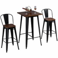 Multi-Piece Dining Room Set with Solid Wood and Footpads for Indoor or Outdoor