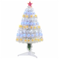 Artificial Christmas Tree 3' Indoor Realistic Holiday Decoration, 90 Tips, White