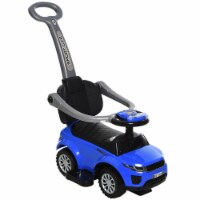 3-In-1 Kid Riding Baby Toy Stroller with Function Safety Bar, Blue