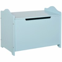 Indoor Childrens Toys & Doll Storage Chest w/ Large Space & Groove Handle Blue