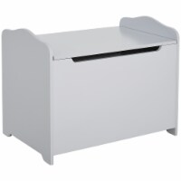 Indoor Childrens Toys & Doll Storage Chest w/ Large Space & Groove Handle Grey