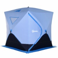 Portable 2-4Person Ice Fishing Tent Shelter with Ventilation Windows and Carry