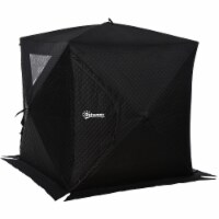 Portable Ice Fishing Tent Shelter with Ventilation Windows & Carry Bag