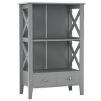 Freestanding Washroom Floor Cabinet Rack Storage Organizer with Shelves Drawer