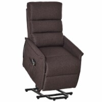 Strong Power Recliner Massing Lounger w/Vibration & Manual Control, Brown