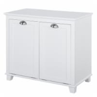 Bathroom Display Stand Tower w/Open Depot for Easy Use & Towel Cupboard, White