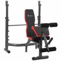 Multi-Function Weight Bench Workout w/ Preacher Curl, Develops Arms, Legs, Core