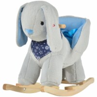 Indoor Childrens Rocking Kids Chair Bunny Style w/ Playful Sound for Kids 18-36