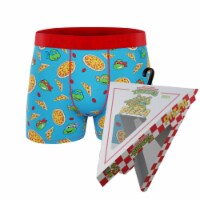 Crazyboxer Men's Ninja Turtles Boxer Briefs Pizza Box Perspective: Main