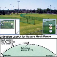 SSN 1196795 Outfield Fencing 150 ft. Roll, Blue Perspective: Main