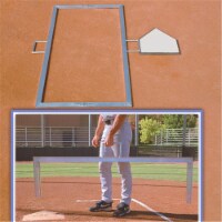 SSN BBTMPL37 Folding Batters Box Template - 3 x 7 ft.