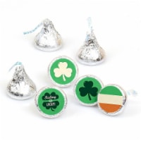 Big Dot of Happiness St. Patrick's Day - Party Round Candy Sticker Favors (1 sheet of 108)