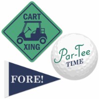 Big Dot of Happiness Par-Tee Time Golf DIY Shaped Baby Shower & Birthday Party Cut-Outs 24 Ct