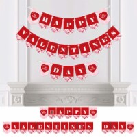Big Dot of Happiness Conversation Hearts - Bunting Banner Party Decor - Happy Valentine's Day