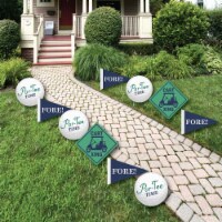 Big Dot of Happiness Par-Tee Time - Golf Lawn Decor - Outdoor Party Yard Decor - 10 Pc