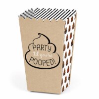 Big Dot of Happiness Party 'Til You're Pooped Poop Emoji Party Favor Popcorn Boxes 12 Ct
