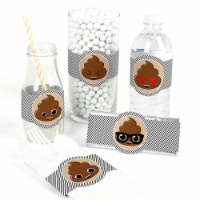 Big Dot of Happiness Party 'Til You're Pooped - Party DIY Wrapper Favors & Decor - Set of 15