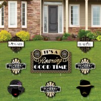 Big Dot of Happiness Roaring 20's - Outdoor Lawn Decor - 1920s Art Deco Jazz Yard Signs 8 Ct