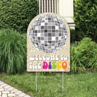 Big Dot of Happiness 70's Disco - Party Decor - 1970's Disco Fever Party Welcome Yard Sign