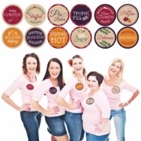 Big Dot of Happiness Friends Thanksgiving Feast Friendsgiving Name Tags Badges Sticker 12 Ct