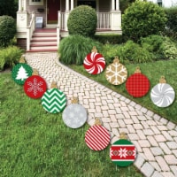 Big Dot of Happiness Ornaments Lawn Decorations Outdoor Holiday & Christmas Yard Decor 10 Pc