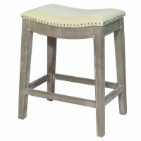 Elmo Bonded Leather Counter Stool - Beige