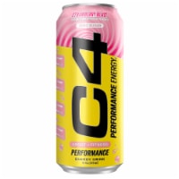 C4 Performance Strawberry Blast Energy Drink Can Perspective: Main
