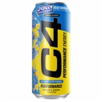 C4 Performance Jolly Rancher Blue Raspberry Energy Drink Can Perspective: Main