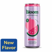 Bloom Strawberry Watermelon + Prebiotics Sparkling Energy Drink Can Perspective: Main