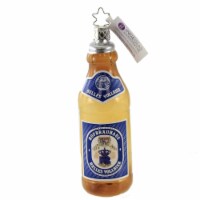 Inge Glas Bottle Of Beer Glass Ornament Drink German 10066S021
