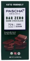 Pascha Organic Bar Zero 70% Cacao Dark Chocolate Bar