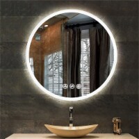 Blossom Orion 24  Round LED Mirror with Frosted Side Silver Glass