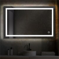 Blossom Lyra 48  x 30  LED Mirror Silver Glass