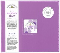 Doodlebug Storybook D-Ring Album 12 X12 -Lilac