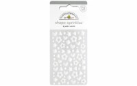 Doodlebug Sprinkles Shape Confetti Lily White