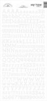 Doodlebug My Type Cardstock Stickers 6 X13 -Lily White