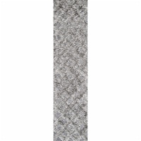 Nuloom Francene Diamond Trellis Shag Area Rug in Silver Perspective: Main
