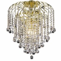 Elegant Lighting LD6802F16G 16 x 16 in. Addison Collection Gold Flush Mount